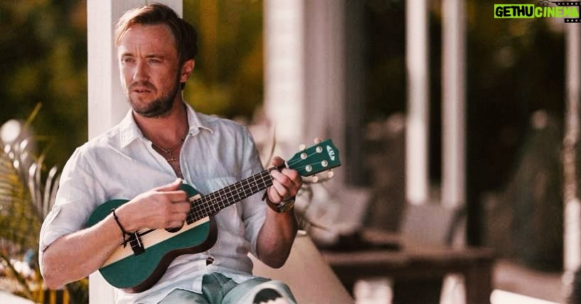 Tom Felton Instagram - Always good to have a Uke close at hand , especially on a film set - “Some Other Woman”
