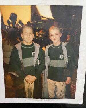Tom Felton Instagram - Two Dracos ‘chamber of secrets  @davidholmes83 - check out his brilliant podcast at @ripple_productions - love you mate x