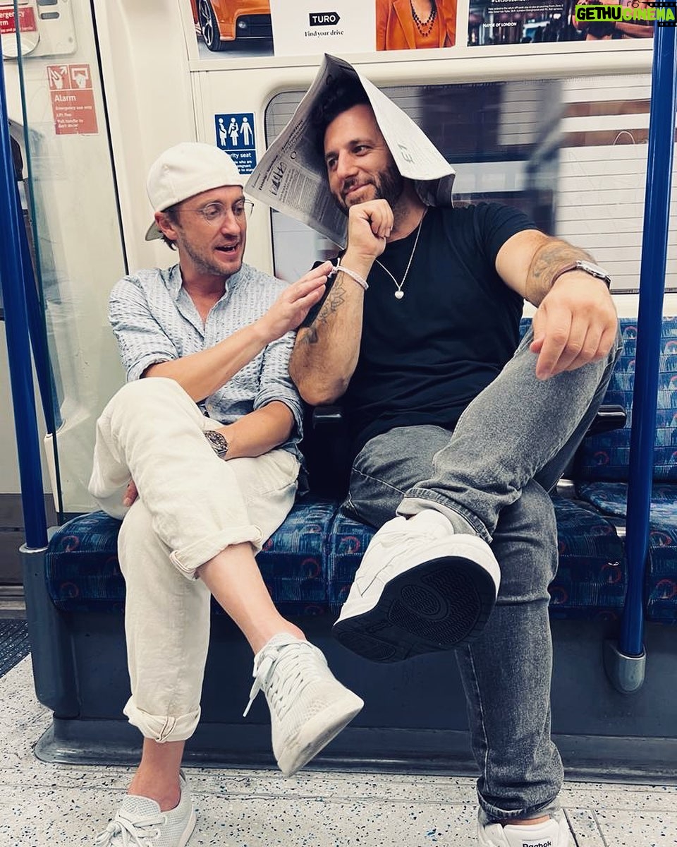 Tom Felton Instagram - What a helmet King's Cross St Pancras tube station