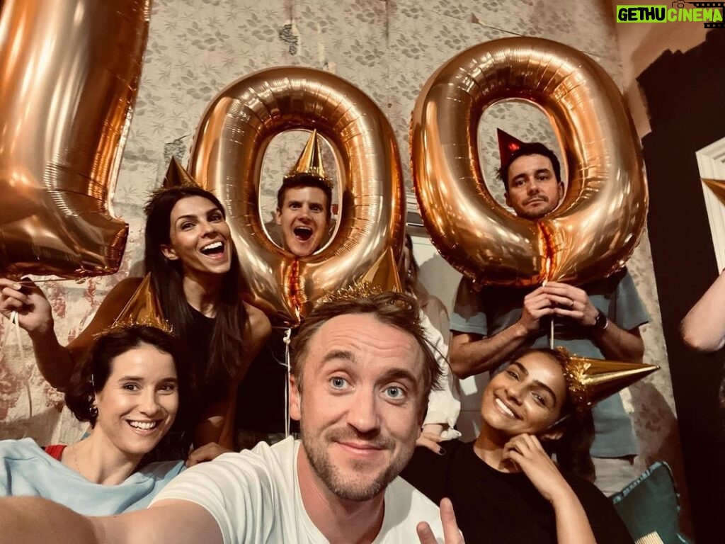 Tom Felton Instagram - We clocked our 100th show this week…and the 1 year anniversary of @222aghoststory opening in London. I am so proud to be a part of this production , i’ve even prouder of the all the company back stage & front of house that make every night happen. Best of all , I get the privilege to share the stage with these lovely fellows every single night - I’ve loved every minute ❤️