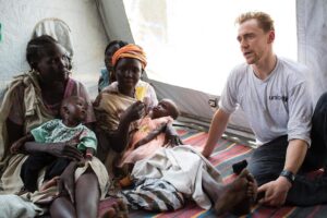 Tom Hiddleston Instagram - Famine has been declared in South Sudan. Millions of children are in danger. @Unicef staff can reach children with life-saving food & care, and help prevent more cases of malnutrition. I’ve been to South Sudan twice in recent years to meet children and their families, and I've seen the impact @Unicef can make. - please visit the link in my bio to find out more.