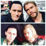 Tom Hiddleston Instagram - Now & Then. @chrishemsworth #thorragnarok #thor #loki