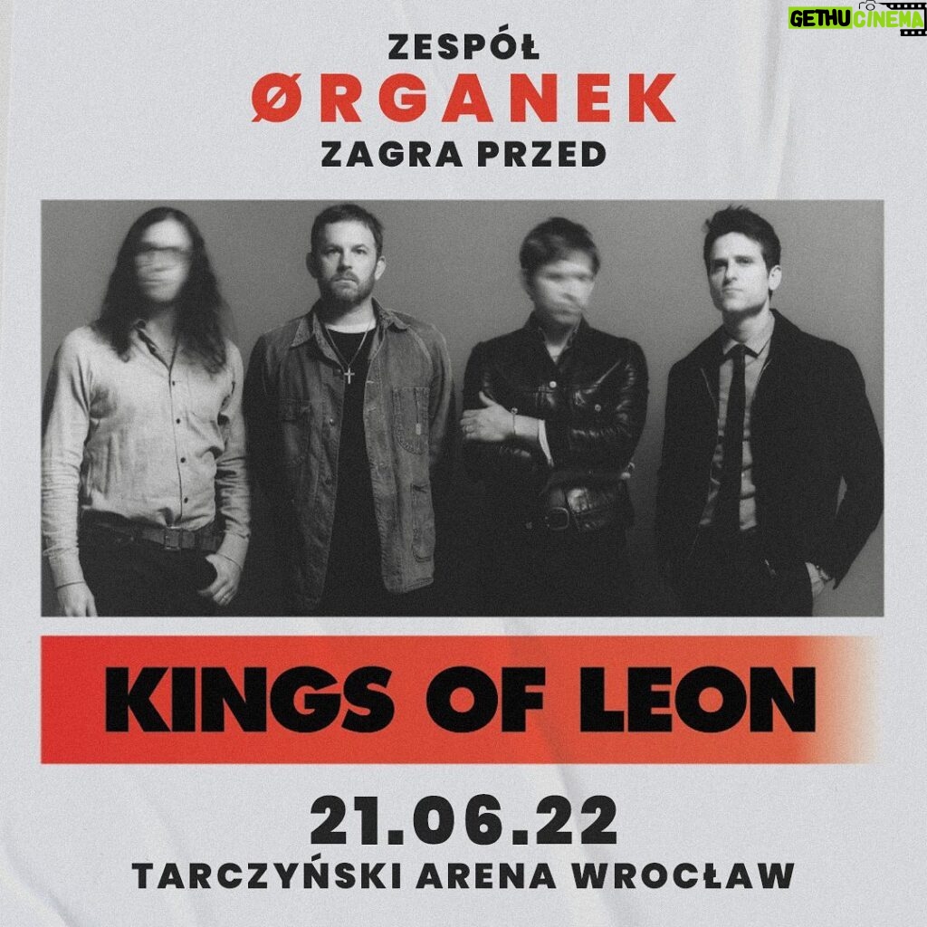 Tomasz Organek Instagram - Wtorek, 21.06.22 Openin’ for @kingsofleon at @tarczynskiarena. Warsaw, Poland