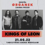 Tomasz Organek Instagram – Wtorek, 21.06.22 

Openin’ for @kingsofleon at @tarczynskiarena. Warsaw, Poland