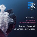 Tomasz Organek Instagram - Wow, jaka poranna siurpryza! Właśnie dostałem nominację do Fryderyka 2023 za wykonanie piosenki La Canzone del Ciuccio do filmu IO @eo_film_official❤️ Dzięki @fryderykfestiwal 😎 Macias! Jedziemy! 😄 @mysticproduction Poland