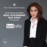 Toni Gonzaga Instagram - So grateful for our first recognition..🙏🏼 I share this to the team of @tonitalks_ @acacsales, to our guests who trusted us with their stories…🙏🏼 And to the one who pushed me and made my dream a reality @paulsoriano1017.❤️ Thank you @gawadlasallianeta. I love you LA SALLE!!💚