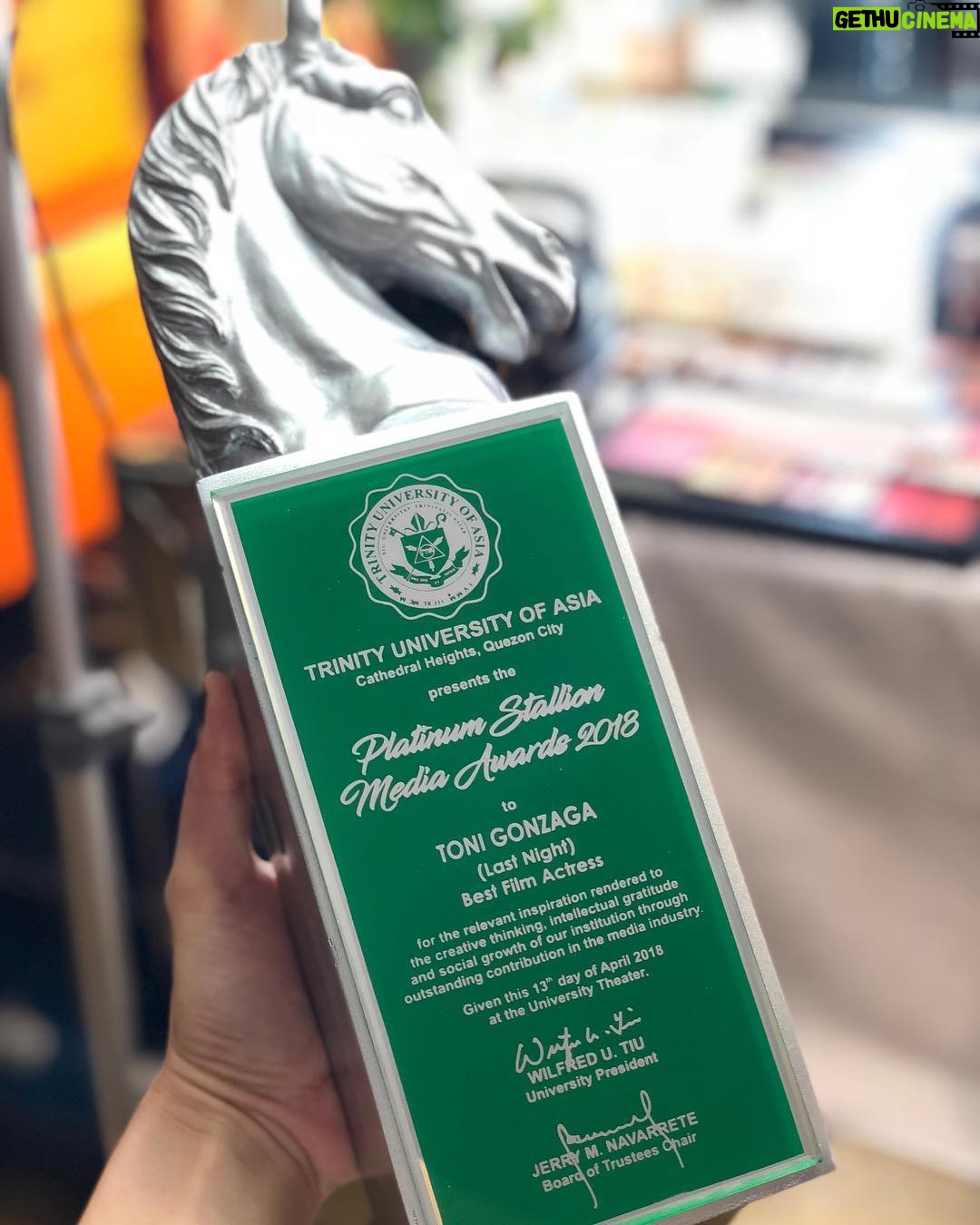 Toni Gonzaga Instagram - Thank you Trinity University of Asia.🙏🏼