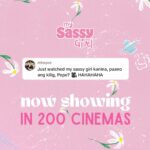 Toni Gonzaga Instagram - #MySassyGirlFever is definitely ON!!!💖 We are now showing in 200 CINEMAS nationwide! Maraming salamat sa mga nanuod na at sa mga manunuod mamaya, kita-kits!😉 #MySassyGirl #MySassyGirlPH