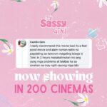 Toni Gonzaga Instagram – #MySassyGirlFever is definitely ON!!!💖

We are now showing in 200 CINEMAS nationwide! Maraming salamat sa mga nanuod na at sa mga manunuod mamaya, kita-kits!😉 

#MySassyGirl #MySassyGirlPH