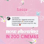 Toni Gonzaga Instagram – #MySassyGirlFever is definitely ON!!!💖

We are now showing in 200 CINEMAS nationwide! Maraming salamat sa mga nanuod na at sa mga manunuod mamaya, kita-kits!😉 

#MySassyGirl #MySassyGirlPH