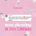 Toni Gonzaga Instagram – #MySassyGirlFever is definitely ON!!!💖

We are now showing in 200 CINEMAS nationwide! Maraming salamat sa mga nanuod na at sa mga manunuod mamaya, kita-kits!😉 

#MySassyGirl #MySassyGirlPH