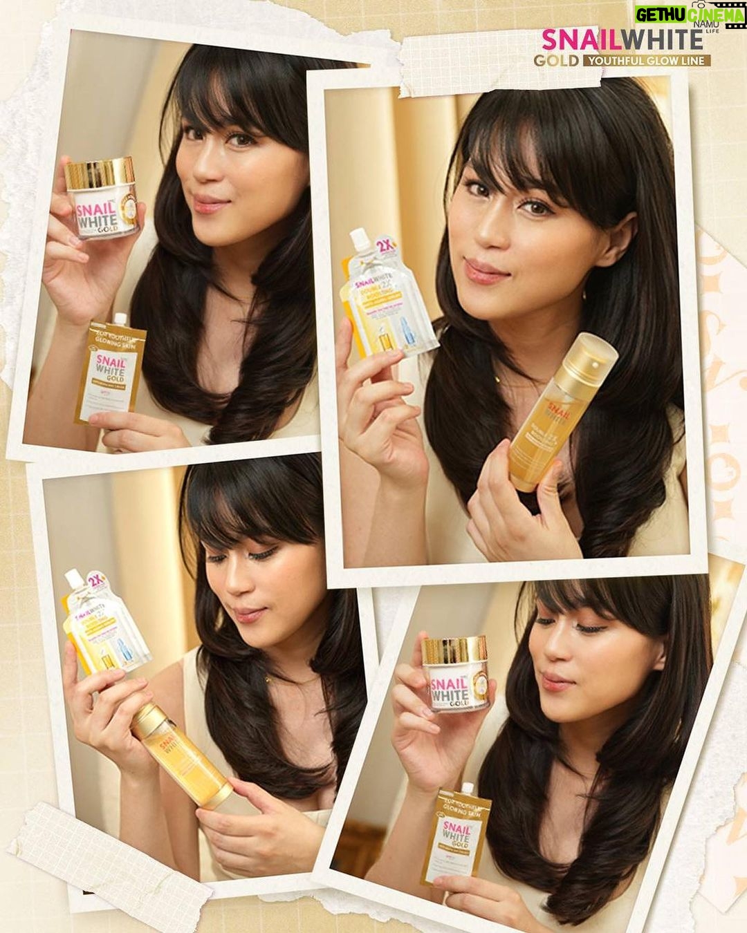Toni Gonzaga Instagram - Being a mom of 2 kids now won’t stop my skin from looking this fresh and glowy ✨ With SNAILWHITE’s Double Boosting Anti Aging Serum and Gold Anti-Aging Day Cream, I no longer have to worry about my skin looking dull and dehydrated! Radiate confidence no matter what era you are in this 9.9 during SNAILWHITE’s biggest anniversary sale yet where you can experience exciting deals and promos 😍 Grab these super glowing deals in their official stores in Lazada and Shopee this September 21 ONLY! 🌟 Buy 1 Get 1 Double Boosting Anti-Aging Serum 40ml + 40ml 🌟 SNAILWHITE Gold Advanced Cream with Retinol + Bakuchiol 50ml @ 1299 (save P451)