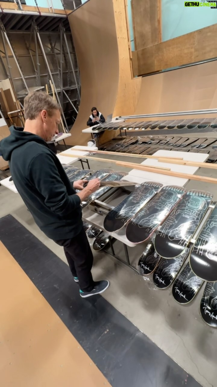 Tony Hawk Instagram - Jason and I signed some @hawkvswolf decks (with multiple graphics by @timbaronart) and now you can buy them by following the link in my bio. Thank you for your undivided attention to this important matter.