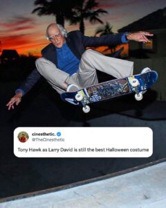Tony Hawk Instagram - A legendary Halloween costume 😅 (via @tonyhawk, h/t TheCinesthetic/X)