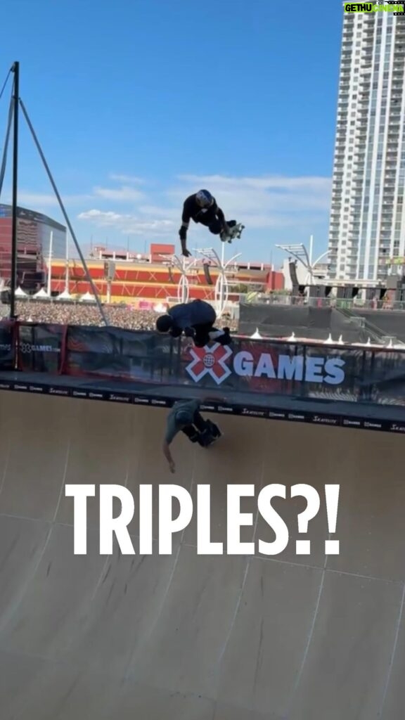 Tony Hawk Instagram - Who cares about doubles when we could bring back triples?! @tonyhawk, @buckylasek, and @diassandro close out the first #XGames Vert Jam session at @whenwewereyoungfest 📹 @johnnicholsoniv