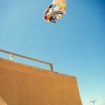 Tony Hawk Instagram - Rare images by Robert Beck (legendary photographer from San Diego) from a solo session at Ken Park’s ramp in 1987. Of note: - one-of-a-kind 10 Foot Boneless shirt, handmade by the late, great @otisserie - signature Stubbies shorts - Japan air yoga? - invert cheesing aka “eye contact” - custom / third party recaps - plastic fantastic! My rails were thinner near the front truck exclusively for crossbone grabs. The rest was excessive but I deemed necessary. - mandatory @carlsbad_pipelines sticker - mandatory bangs San Diego, California