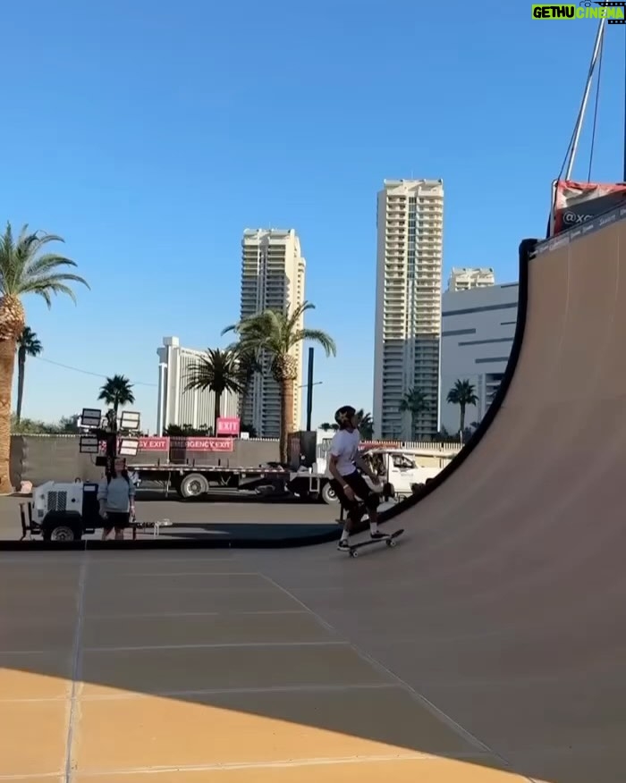 Tony Hawk Instagram - Yesterday at @whenwewereyoungfest: 1) Here I am, doing everything I can, pretending I’m a singer in a band 2) Sandro over Reese getting tech 3) warmup wizardry by Jimmy, Tate and Ruby 4) I was a skater boy, she said “see you later at the ramp” 5) Me going under Reese after a long conversation convincing her that she can now go high enough to make this work. 6) A bunch of tricks that were invented when I was young (SWIDT?) 🎥/📷: @thisguysthelimit @xgames @thedingoinsnow Las Vegas Festival Grounds