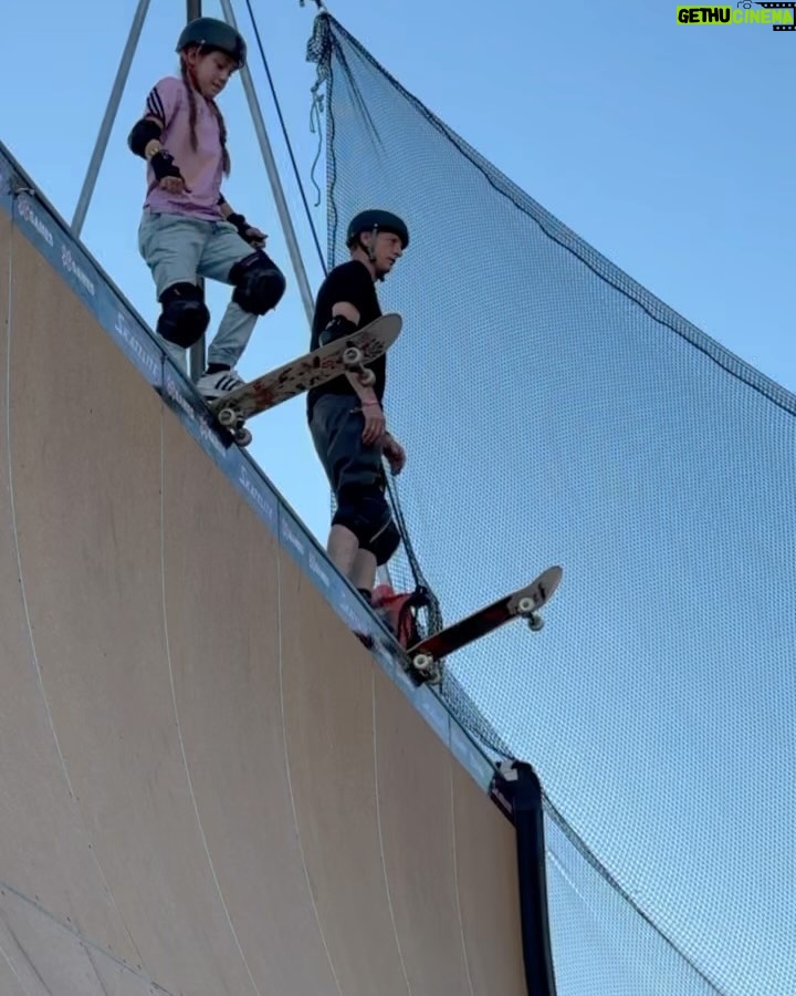 Tony Hawk Instagram - Yesterday at @whenwewereyoungfest: 1) Here I am, doing everything I can, pretending I’m a singer in a band 2) Sandro over Reese getting tech 3) warmup wizardry by Jimmy, Tate and Ruby 4) I was a skater boy, she said “see you later at the ramp” 5) Me going under Reese after a long conversation convincing her that she can now go high enough to make this work. 6) A bunch of tricks that were invented when I was young (SWIDT?) 🎥/📷: @thisguysthelimit @xgames @thedingoinsnow Las Vegas Festival Grounds