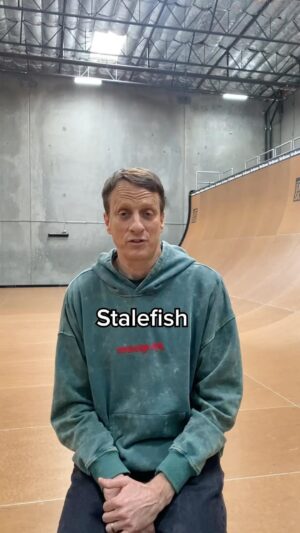 Tony Hawk Instagram - The origins of the Stale Fish and how it [accidentally] got named. ✋🏼🎣🛹 
🎞️: @_aliminator