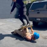 Tony Hawk Instagram - We rode the legendary @manramp yesterday after he appeared on @hawkvswolf. Jason rocked and then I got his back with the first “540” known to man… ramp. 🛹🚧👷‍♂️ #mantheramp #bobthebuilder