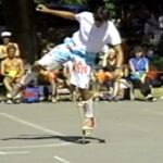 Tony Hawk Instagram - Happy Birthday to my longtime friend & cohort Greg Smith, seen here killing the game nearly 40 years ago with pressure flips, caspers and Heaven 17.