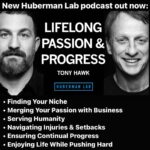 Tony Hawk Instagram – New Huberman Lab podcast out now: 
HARNESSING PASSION, DRIVE & PERSISTENCE for LIFELONG SUCCESS w/ @tonyhawk 
–
On the latest Huberman Lab podcast episode my guest is Tony Hawk, the legendary and pioneering professional skateboarder, video game and skateboard industry entrepreneur, and founder of the Skatepark Project- a philanthropic mission to help underserved communities create safe and inclusive public skateparks for all youth. 
–
We discuss Tony’s skateboarding career, how he helped popularize and evolve the sport of skateboarding, and his role as an ambassador for skateboard culture. 
–
We also discuss where he gets his intrinsic drive, how he sets and evolves goals and how he has made such remarkable and continual progress for so many decades. 
–
We also discuss Tony’s ability to overcome what would otherwise be career-ending injuries. For anyone seeking to find or pursue their passion and make lifelong progress, all while serving the larger world, this episode with Tony Hawk ought to be of deep interest.
–
You can find that episode at hubermanlab.com (in all formats, completely zero cost, and timestamped so you can navigate quickly to the topics or most of interest to you). 
–
Meanwhile, please put any questions you have in the comments section blow this post, and as always, thank you for your interest in science!
–
@hubermanlab @stanford.med @stanford @nihgov @nimhgov nih_nccih @societyforneuroscience @cellpress 
Photo: @blabacphoto 
–
#neuroscience #science #ciencia #neurociencia #neuroplasticity #brain #dopamine #progress #tonyhawk #skateboard #videogames #birdhouse #540 #philanthropy Stanford, California