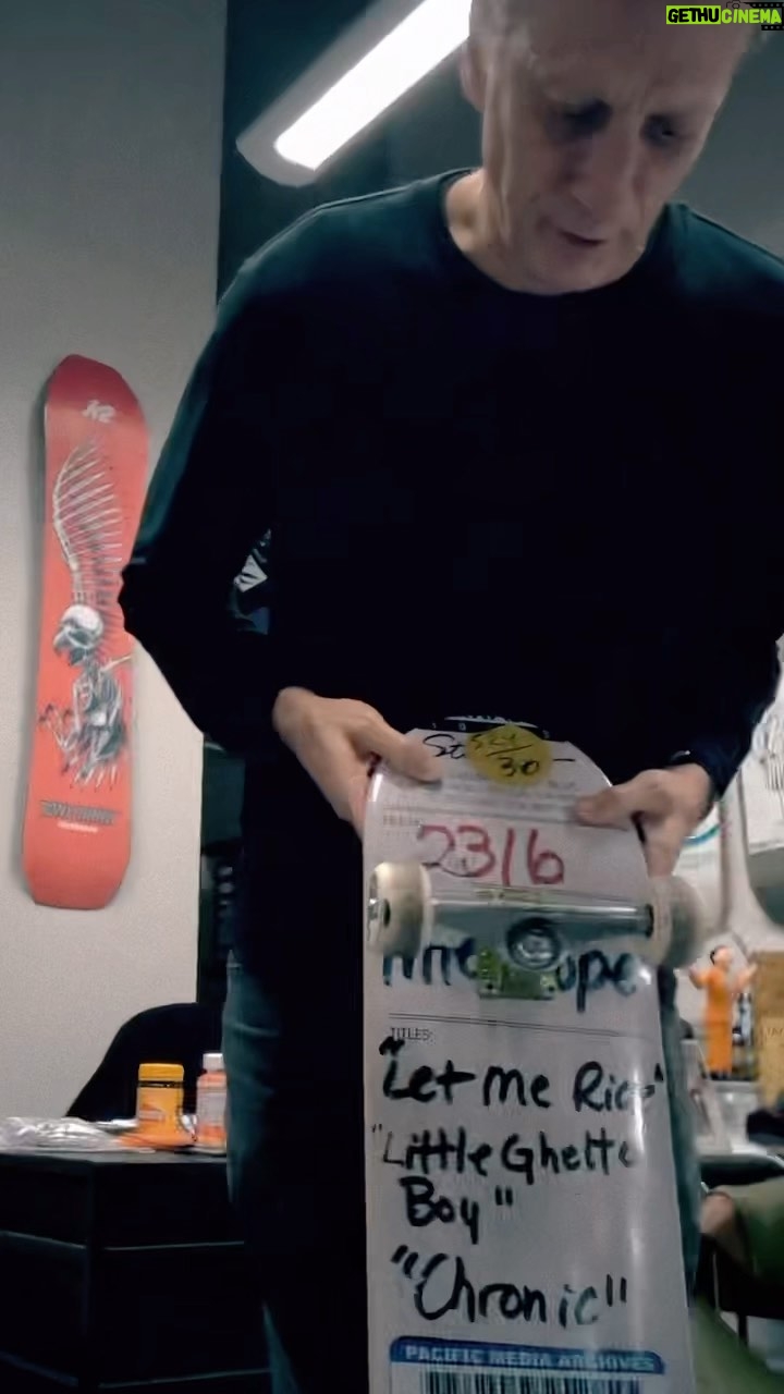 Tony Hawk Instagram - Let Me Ride! Congratulations to @drdre on 30 years of The Chronic. Interscope is offering these decks and other exclusives in celebration of locating the original tapes. Interscope.com/TheChronicMasters for more info. I have no skin in this game btw; Keegan & I were just stoked to roll on our 4โs with 16 switches. ๐ฅ/๐๏ธ: @camera_jesus