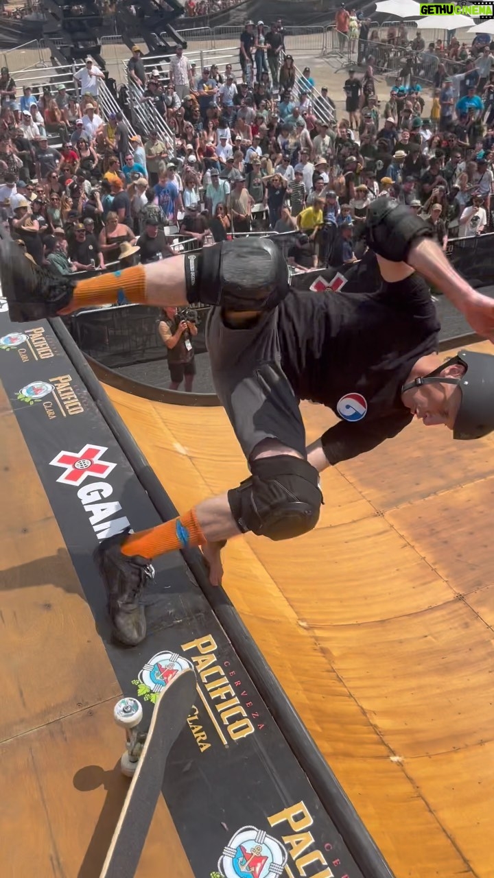 Tony Hawk Instagram - After-buzzer slammer from yesterday’s best trick event: My plan was to do an invert on the surfboard then move on to this trick (which I’ve only made once, check my stories): nollie 3 shuv blunt to fakie. But I couldn’t get consistent setup airs for the invert so I ran out of attempts. Not that it would have changed anything; I was just happy to be in the mix… and happy to be sliding on my back, apparently. 🎥: @tweestopher