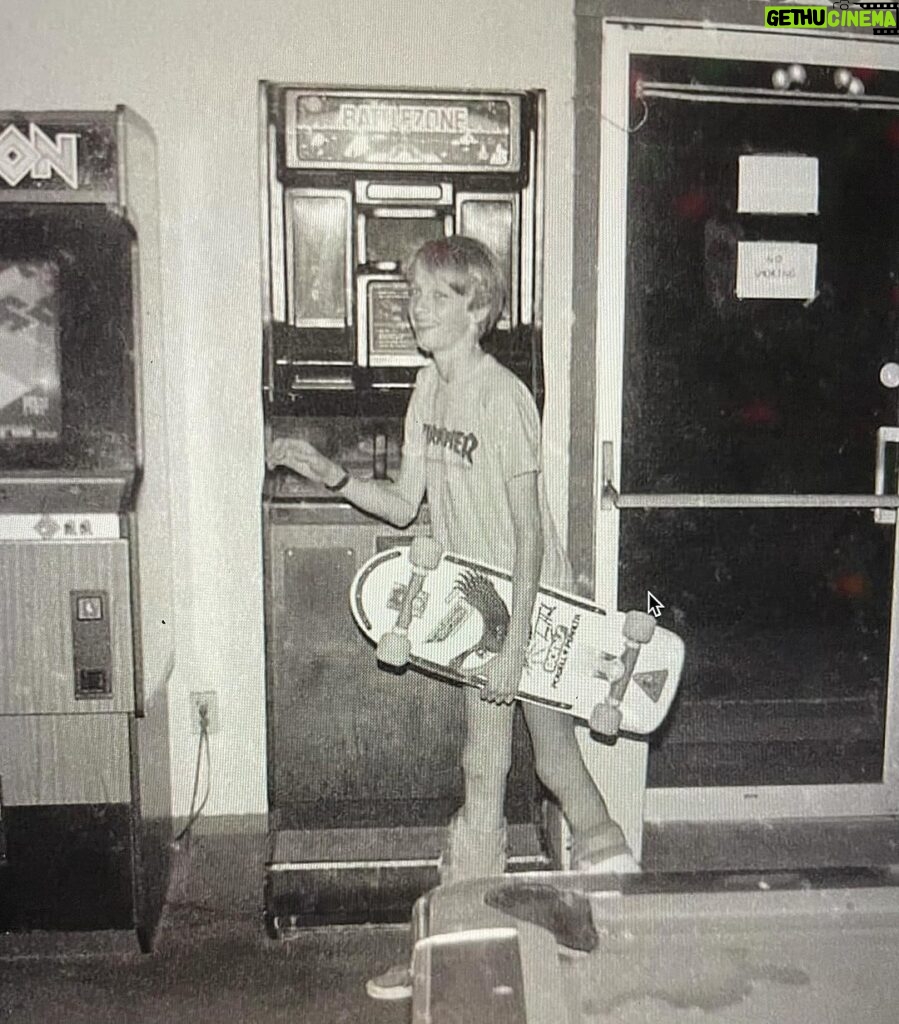 Tony Hawk Instagram - We have seen this classic photo of @tonyhawk on the internet and we just realized Tony is holding the very deck that he loaned us to feature in the currently running Skateboard Exhibit at the @designmuseum in London. The exhibit runs through June 2024 go have a look. How cool! #skateboardinghalloffame Design Museum