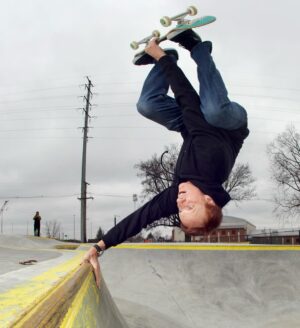 Tony Hawk Instagram - Yesterday I had the privilege of skating Dodge Skatepark, an area that my dad helped to design nearly 35 years ago. It remained in its original form up until November of last year, after locals rallied the city council and raised funds for resurfacing and slight upgrades. It was inspiring to hear from skaters that grew up here, as the park became their gathering place and, in many ways, their salvation from life’s hardships. It wasn’t the best or most modern design but it served a purpose far beyond a training grounds or competitive landscape. The skaters of Columbus and surrounding areas felt connected to this space in a way that is hard to explain unless you’ve been lucky enough to have a place like it. It was kinked and crusty and beloved for its uniquely flawed design. And now it’s smooth with proper coping, but has kept its shape and raw charm. In some ways, it is the only [literal] concrete legacy of my father’s impact on skateboarding; he knew us skaters as creative misfits that just needed a sense of community to thrive into our adult lives. Thanks to Donny @smellycurb for meeting me on this frigid morning and giving me first-hand insight to the rich history of this sacred place. And thanks to my lifelong skate friend & OG skatepark advocate @mikivuckovich for taking these pics. It was my pleasure to help revitalize the park and roll around in my dad’s honor. He would have been proudly stoic but stoked to see it.