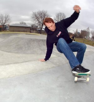 Tony Hawk Instagram - Yesterday I had the privilege of skating Dodge Skatepark, an area that my dad helped to design nearly 35 years ago. It remained in its original form up until November of last year, after locals rallied the city council and raised funds for resurfacing and slight upgrades. It was inspiring to hear from skaters that grew up here, as the park became their gathering place and, in many ways, their salvation from life’s hardships. It wasn’t the best or most modern design but it served a purpose far beyond a training grounds or competitive landscape. The skaters of Columbus and surrounding areas felt connected to this space in a way that is hard to explain unless you’ve been lucky enough to have a place like it. It was kinked and crusty and beloved for its uniquely flawed design. And now it’s smooth with proper coping, but has kept its shape and raw charm. In some ways, it is the only [literal] concrete legacy of my father’s impact on skateboarding; he knew us skaters as creative misfits that just needed a sense of community to thrive into our adult lives. Thanks to Donny @smellycurb for meeting me on this frigid morning and giving me first-hand insight to the rich history of this sacred place. And thanks to my lifelong skate friend & OG skatepark advocate @mikivuckovich for taking these pics. It was my pleasure to help revitalize the park and roll around in my dad’s honor. He would have been proudly stoic but stoked to see it.