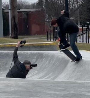 Tony Hawk Instagram - Yesterday I had the privilege of skating Dodge Skatepark, an area that my dad helped to design nearly 35 years ago. It remained in its original form up until November of last year, after locals rallied the city council and raised funds for resurfacing and slight upgrades. It was inspiring to hear from skaters that grew up here, as the park became their gathering place and, in many ways, their salvation from life’s hardships. It wasn’t the best or most modern design but it served a purpose far beyond a training grounds or competitive landscape. The skaters of Columbus and surrounding areas felt connected to this space in a way that is hard to explain unless you’ve been lucky enough to have a place like it. It was kinked and crusty and beloved for its uniquely flawed design. And now it’s smooth with proper coping, but has kept its shape and raw charm. In some ways, it is the only [literal] concrete legacy of my father’s impact on skateboarding; he knew us skaters as creative misfits that just needed a sense of community to thrive into our adult lives. Thanks to Donny @smellycurb for meeting me on this frigid morning and giving me first-hand insight to the rich history of this sacred place. And thanks to my lifelong skate friend & OG skatepark advocate @mikivuckovich for taking these pics. It was my pleasure to help revitalize the park and roll around in my dad’s honor. He would have been proudly stoic but stoked to see it.