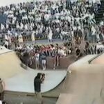 Tony Hawk Instagram – The only video documentation I’ve seen from 1988’s “Capitol Burnout” mini-ramp event in Sacramento is @majordredd’s VHS footage. I recently watched the entire raw tape and here are some finds from practice & preliminary runs: 
1) me dodging the full crowd scene for practice
2) @stevecaballero mini maestro 
3) @lancemountain with an Accident!
4) Gonz showing us the future 
5)  @nblender on brand
6) Natas has pop
7) @originalbk sickest smith
8) John @lucero_rip going full Whittier
9) my desperate qualifying run
10) my final run
Thanks for sending this Mike! Sacramento, California
