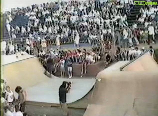 Tony Hawk Instagram - The only video documentation I’ve seen from 1988’s “Capitol Burnout” mini-ramp event in Sacramento is @majordredd’s VHS footage. I recently watched the entire raw tape and here are some finds from practice & preliminary runs: 1) me dodging the full crowd scene for practice 2) @stevecaballero mini maestro 3) @lancemountain with an Accident! 4) Gonz showing us the future 5) @nblender on brand 6) Natas has pop 7) @originalbk sickest smith 8) John @lucero_rip going full Whittier 9) my desperate qualifying run 10) my final run Thanks for sending this Mike! Sacramento, California