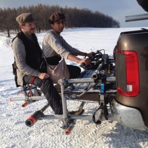 Tony Revolori Instagram - Sanjay Sami built this rig to simulate a motorcycle because they wouldn't teach me to ride a real one. #moviemagic #thegrandbudapesthotel