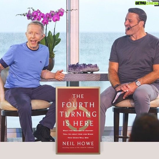 Tony Robbins Instagram - The Fourth Turning is here. There's no denying that we're living in interesting times. With global conflict, political polarization, loss of trust in organizations, and the threat of war, it can certainly feel overwhelming. But amidst ANY challenge we might face, there is always hope for a brighter tomorrow. I first interviewed the brilliant historian and demographer Neil Howe over 25 years ago after then-President of the United States Bill Clinton recommended that I read his book, Generations. Later that same day, I walked across to the other side of the aisle to work with Speaker of the House of Representatives Newt Gingrich – something you could do back in those days! Gingrich also had a copy of Generations on his desk. Of course, I had to pick it up, which lead me to reading Neil’s book, The Fourth Turning which I highly recommend EVERYONE reads. Neil’s understanding of cyclical patterns in history tells us that what’s happening now is not chaos – it's happened before, and it will happen again. Neil has just released his new book, “The Fourth Turning Is Here: What the Seasons of History Tell Us about How and When This Crisis Will End.” His groundbreaking work examines the cycles of history, revealing that our current era aligns with the critical fourth turning — a period of immense upheaval and transformation. In this riveting and revelatory book, he takes us on a journey through America's past, drawing lessons from previous generations and their responses to crises. 👉 Click the link in my bio to order your copy! You can also check out The Tony Robbins Podcast episode where I spoke with Neil in depth about The Fourth Turning, and what past generations can teach us about our future. Congratulations, my friend, on your new book! It is a road map to a future that's challenging yet also full of hope, and a powerful reminder that we ALL have a role to play.