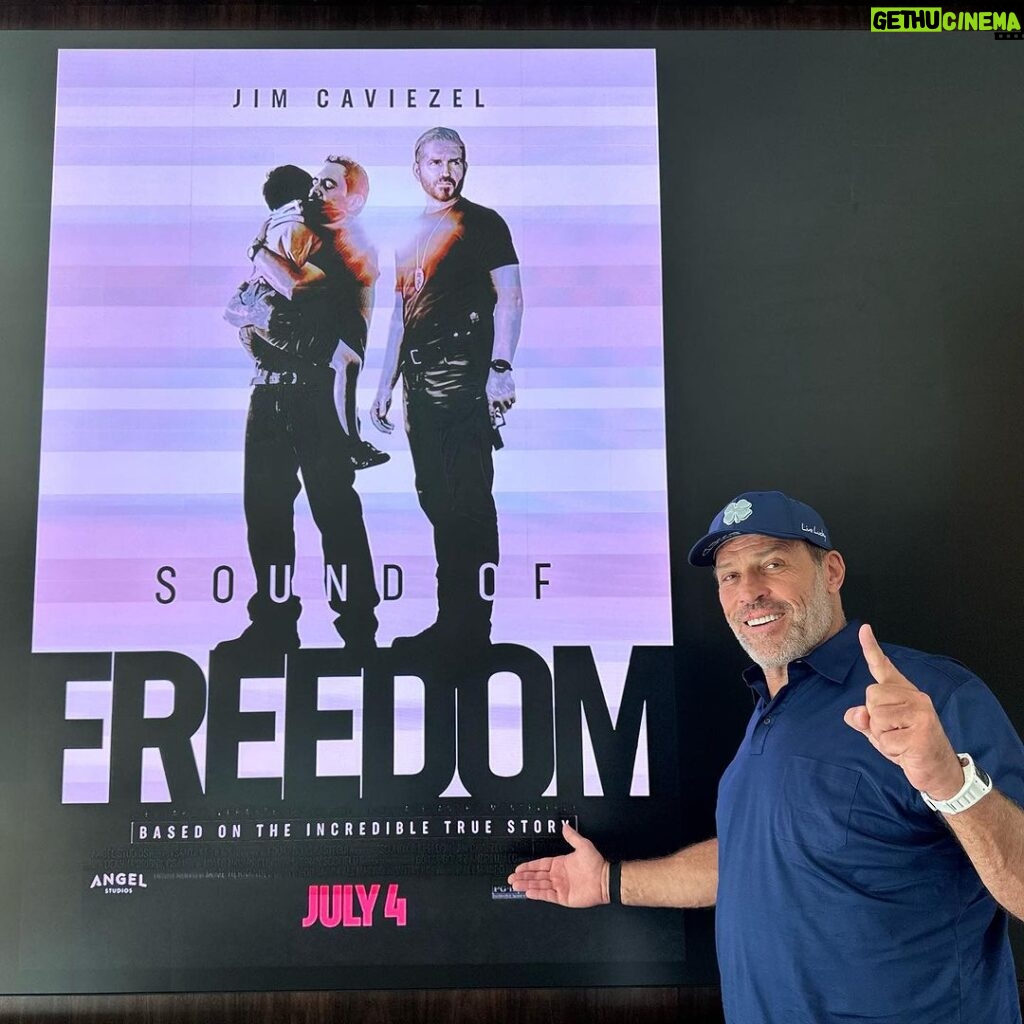Tony Robbins Instagram - OUR FILM SOUND OF FREEDOM HIT #1 AT THE BOX OFFICE ON 4TH OF JULY WEEKEND!! The outpouring of support and the response from audiences have been truly humbling. We are honored to share that "Sound of Freedom" opened as the #1 film in America on July 4th! It’s been incredible to watch as our film climbed the rankings, even surpassing summer blockbuster releases from film industry giants on a holiday week! It is truly a testament to the power of this story and the mission of this incredible team to share this important message with the world. We couldn't have accomplished this without the unwavering support of so many of you who shared the trailer, purchased tickets, and showed up to all 2,500 theaters across the country. From the bottom of our hearts, thank you! 🙏❤️ Special thanks to my dear friends, writer and director Alejandro Monteverde, producer and actor Eduardo Verastegui, leading actor Jim Caviezel, Academy Award winner Mira Sorvino, and most of all to Tim Ballard whose story and courage has captivated America and soon, the world. The first step toward CHANGE is AWARENESS. We invite you to join us in spreading the message of "Sound of Freedom" by sharing this trailer with your family and friends. Together, let's continue to spread the message and inspire more people to find ways to make a difference, and to stand up for freedom and justice for ALL. @soundoffreedommovie