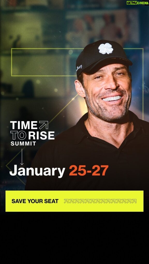 Tony Robbins Instagram - The new year is here, and it’s YOUR time. ⌛ It’s time to stop settling. It’s time to break free from what’s holding you back. It’s time to become the person you know you can be – the person you WANT to be in 2024. 🌟 Too often, the human brain makes it easy to come up with reasons why we can’t achieve our most important dreams and goals. 🧠🎯 However, what’s wrong is always available – and so is what’s right. ❤️📍 Our brain isn’t designed to make us happy—it’s up to us to create happiness in our lives. When you master your internal world, block out the noise and push beyond your comfort zone, your whole world will change. 💫 You become the best version of yourself and unleash your ultimate potential to do more, be more, and serve more. 🚀 Mark your calendars! 🗓️ On Thursday, January 25th, we’re launching our #TimetoRiseSummit. It’s an immersive, FREE, 3-day virtual event where we’re sharing a road map with you to accelerate your journey to become the person you were always meant to be. Just three hours a day for three extraordinary days at the #TimetoRiseSummit, and you’ll walk away with a personalized blueprint for your 2024 goals – absolutely FREE. 🚨 To secure your free spot, REGISTER NOW using the link in my bio. 🚨 It’s time to RISE ↗️ and we can’t wait to see you there! 🙌 Comment “YES” if you’re ready to make 2024 an incredible year! 👏✨ Don’t miss out on YOUR GREATNESS. 💥
