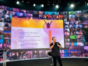Tony Robbins Instagram - $1.32M+ raised in 15 minutes = 2,660 children saved from human trafficking!! ❤️🙏

Last night was truly unforgettable — a testament to what can be accomplished when a group of people -- from here in the studio to zoom rooms across the globe -- come TOGETHER 🤝 to show the world that STRANGERS CARE! 💗 
 So much love and respect to each and every person in the room here at Business Mastery this week who helped make this life-saving gift possible. Thank you for shining a light and being a force for GOOD and for FREEDOM. We are deeply grateful for your love and generosity in joining us as brothers and sisters in this mission to #endhumantrafficking. When we work together, ALL things are possible. ✌️❤️