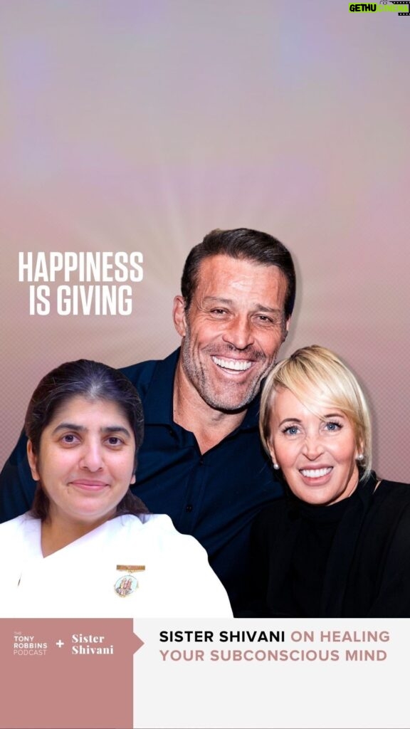 Tony Robbins Instagram - Your mind is always listening to you! And it will follow every instruction you give it—consciously or subconsciously 🧠💭🤔 Are you ready to become the conscious creator of your instructions? 🧑‍🏫 Sage and I had the opportunity to interview B.K. Sister Shivani and our entire conversation from the private event with our Platinum Partners just went live in the latest episode of The Tony Robbins Podcast. We invite you to join us in reflecting on our learnings and lessons from this year. 🙏 👉 Link in bio to the full AUDIO podcast and full YouTube VIDEO w/ Sister Shivani, too!