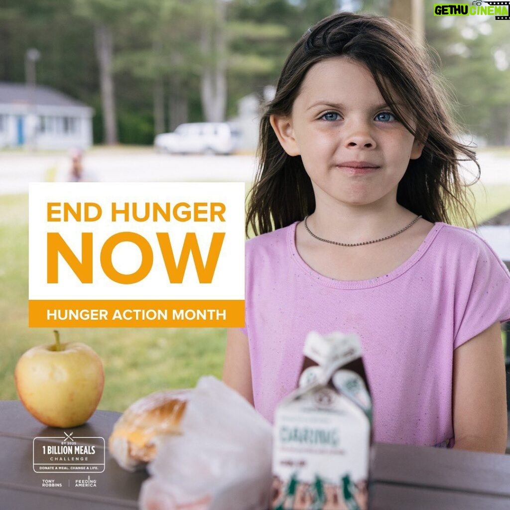 Tony Robbins Instagram - My friends! I am excited to share that eight years ago, I set a goal to provide 🍽️ one BILLION meals 🍽️ by 2025. Today, with your help, we have already provided 919 MILLION meals and are projected to meet our goal of ONE BILLION earlier than expected! 🍽️ ❤️🙌 I say it began eight years ago, but really this mission started when I was an 11-year-old kid. My family was given a meal by a kind stranger one Thanksgiving day and it changed my entire life. That moment gave me the powerful belief that strangers care, and it made me want to do the same for strangers in need. That single act of LOVE and CONTRIBUTION inspired my mission to #ENDHUNGER In the United States alone, nearly 34 million people, including 9 million children, are food insecure. Access to nutritious meals is growing increasingly difficult with food prices near-record highs. Many people facing hunger are forced to choose between food and other basic necessities like shelter. Making those kinds of decisions is already extremely difficult for anyone, let alone when you have children. 💔 Human beings should not needlessly go hungry. Collectively, as one human family, I believe we must get food to people who need it and help those who do not have the means to secure food for themselves or their families. If you feel called to join us help our brothers and sisters this #HungerActionMonth, please click the link in the bio. For every dollar raised Feeding America helps provide at least 10 meals through its network of 200-member food banks and 60,000 food pantries and meal programs. I WILL CONTINUE TO MATCH YOUR DONATION, dollar for dollar. So, your $1 is actually = 20 meals through my 1 Billion Meals Challenge. Join us today, let's reach 1 Billion meals together! ❤️🍽️🙏