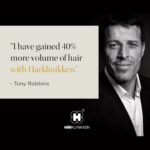 Tony Robbins Instagram - Millions of people are affected by hair loss. When it happened to me, I was already exploring regenerative medicine as part of my new book, Life Force. And that’s how I found @harklinikken and reversed my own hair loss.     I’ve met so many of their clients whose lives have been transformed. And it’s not simply for ego or vanity — your hair is often a reflection of your health, and what we’re doing is providing the scalp with the care it needs to grow healthy, strong hair.   When I started my own hair gain journey, I learned that what makes Harklinikken different is the way the Hair Gain Extract unleashes the follicles’ potential for growth. It’s 100% customized to the needs of the individual and the formulation is constantly being adjusted over time, as your hair and scalp respond. It’s surprisingly easy to use and completely natural and safe.     After 6 months, I gained an incredible 40% more hair volume. Instead of losing hair as I age, I’m regaining it! One decision can change everything.    Find out if Harklinikken could work for you – visit www.harklinikken.com/pages/hair-assessment or follow @harklinikken and tap the link in their bio for more info.   #UnleashGrowth #ItsMoreThanHair #harklinikken