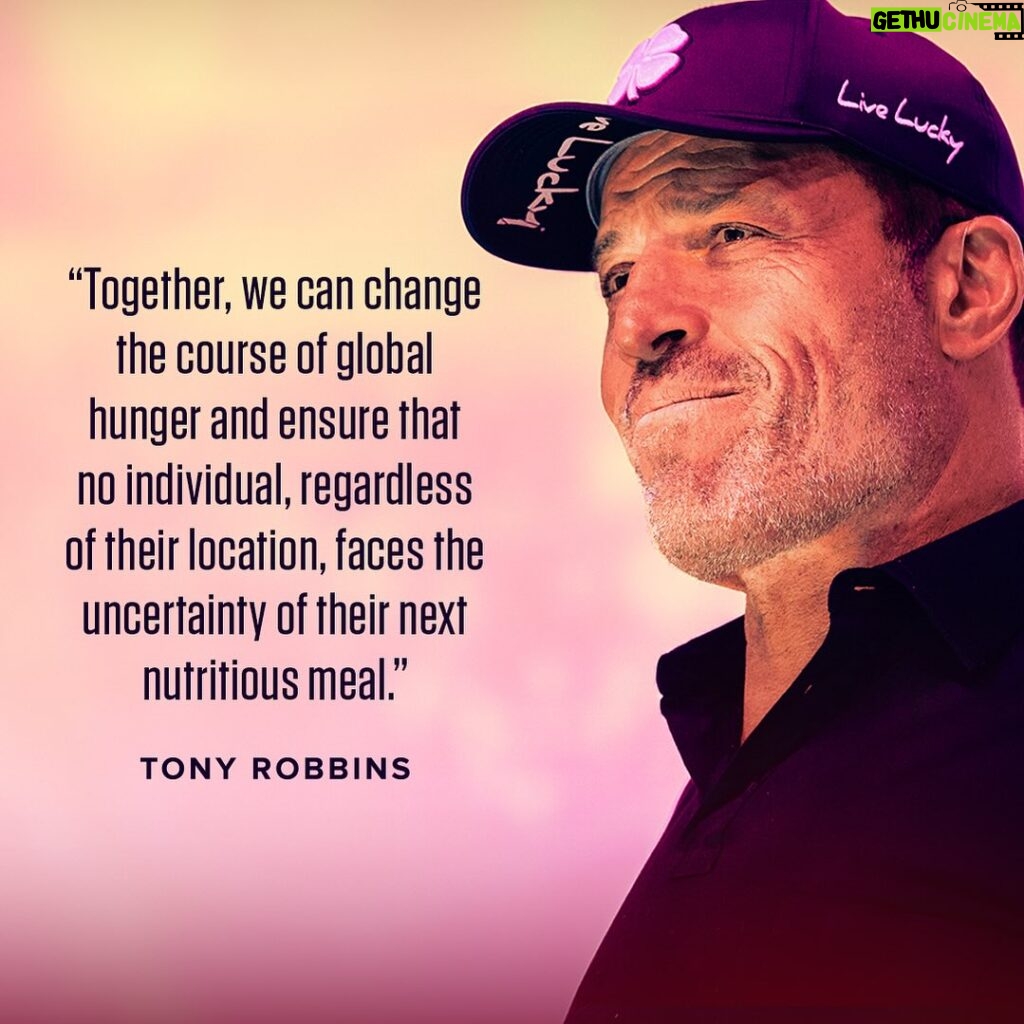 Tony Robbins Instagram - It was an honor to contribute to TIME magazine and share my mission to ERADICATE WORLD HUNGER. 🍽️ 🌍❤️ How is it possible that in the wealthiest country on Earth, over 44 million people — including 13 million children, and 5 million seniors — don’t know where their next meal is going to come from? And the global hunger situation is much more dire. In recent years, conflicts, wars, climate shocks, and a pandemic have escalated the number of those in dire need of access to food from 80 million to an astonishing 350 million just in the last seven years.   ⚠️If the chronically hungry formed their own nation today, it would be the third-largest in the world. A population rivaling the United States and the European Union COMBINED.⚠️   The reality of these numbers is sobering. And these aren’t just statistics, this issue is deeply personal to me. As many of you know, a single act of kindness from a stranger who offered a Thanksgiving meal to my family when I was eleven yeas old became the catalyst for my lifelong mission to combat hunger. I committed to provide A BILLION MEALS through my partnership with Feeding America. Today, on Giving Tuesday, I’m proud to announce what we’ve been able to accomplish and how we must come together to create sustainable solutions to end world hunger and food insecurity entirely. I invite you to click the link in my bio to read my op-ed in @time and discover what our next steps are and how you can be part of the solution. I urge you to step up and join us. Remember, change begins with one person. The world we want begins with you and me.