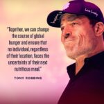Tony Robbins Instagram – It was an honor to contribute to TIME magazine and share my mission to ERADICATE WORLD HUNGER. 🍽️ 🌍❤️ How is it possible that in the wealthiest country on Earth, over 44 million people — including 13 million children, and 5 million seniors — don’t know where their next meal is going to come from?

And the global hunger situation is much more dire. In recent years, conflicts, wars, climate shocks, and a pandemic have escalated the number of those in dire need of access to food from 80 million to an astonishing 350 million just in the last seven years.
 
⚠️If the chronically hungry formed their own nation today, it would be the third-largest in the world. A population rivaling the United States and the European Union COMBINED.⚠️
 
The reality of these numbers is sobering. And these aren’t just statistics, this issue is deeply personal to me. As many of you know, a single act of kindness from a stranger who offered a Thanksgiving meal to my family when I was eleven yeas old became the catalyst for my lifelong mission to combat hunger. 

I committed to provide A BILLION MEALS through my partnership with Feeding America. 

Today, on Giving Tuesday, I’m proud to announce what we’ve been able to accomplish and how we must come together to create sustainable solutions to end world hunger and food insecurity entirely. 

I invite you to click the link in my bio to read my op-ed in @time and discover what our next steps are and how you can be part of the solution. I urge you to step up and join us. 

Remember, change begins with one person. The world we want begins with you and me.