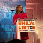 Tonya Lewis Lee Instagram - It was an honor to attend the recent @emilys_list luncheon. Thank you @mayaharris for the invitation! We heard from some remarkable women including new CA Senator @laphonzabutler All the women had powerful stories about their journey as representatives of the people of the nation. Each one talking about equity in race and gender and true freedom in a nation that is a forever work in progress. I loved this quote from Senator Laphonza Butler: “I wouldn’t let myself down and miss an opportunity to serve at my highest potential.” Congratulations on the appointment and wishing you the very best!