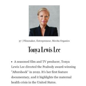 Tonya Lewis Lee Instagram - Deeply honored to be included in the @forbeswomen 50 over 50 list this year. Grateful to be included with all of these remarkable women!