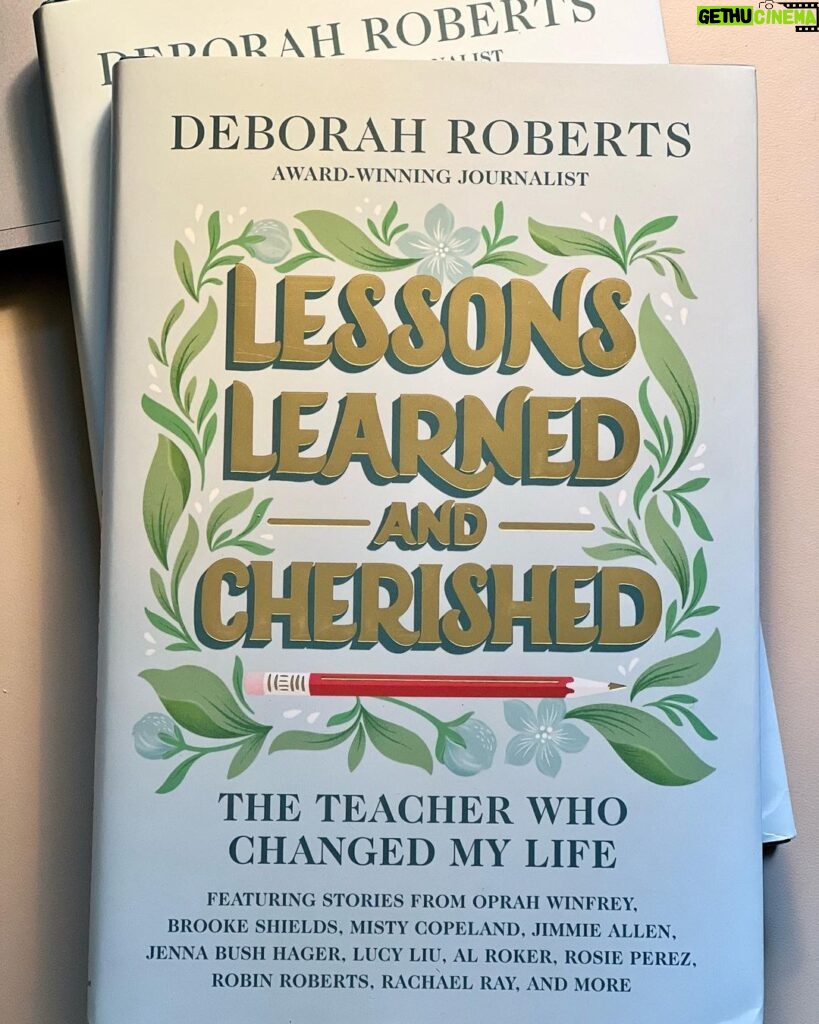 Tonya Lewis Lee Instagram - Look what arrived in the mail today! My friend the super smart, very stylish Deborah Roberts just released her book, Lessons Learned and Cherished…essentially a love letter to teachers! It just arrived and I can’t put it down! I am so honored to have been able to share one of my stories for her collection. It is a reminder to all about the power of this most important profession!