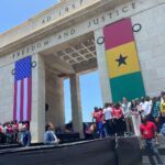Tonya Lewis Lee Instagram - Returning to Ghana after 400 years with the first black VP of the US is so deeply meaningful to me…yes, I have Ghanaian heritage according to DNA. And I love the policy of the White House to strengthen the partnership between the US and the continent. Africa is an amazing place…the Ghanaian people are so warm, the art so vibrant, the food so delicious…there is much happening here!
