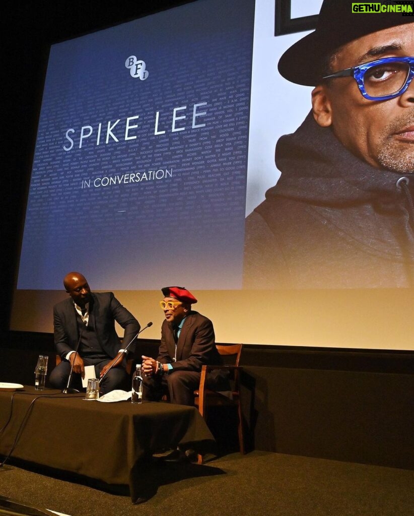 Tonya Lewis Lee Instagram - Congratulations to my man @officialspikelee 💜💜. I am so proud of the four decades of amazing work my husband has created so far and thrilled that BFI recognizing him for his prolific and impactful work that has global and historical resonance. Thank you to @ozwald_boateng and @clivejdavis for being amazing friends and for honoring him in conversation and presentation from the heart...truly a special evening!