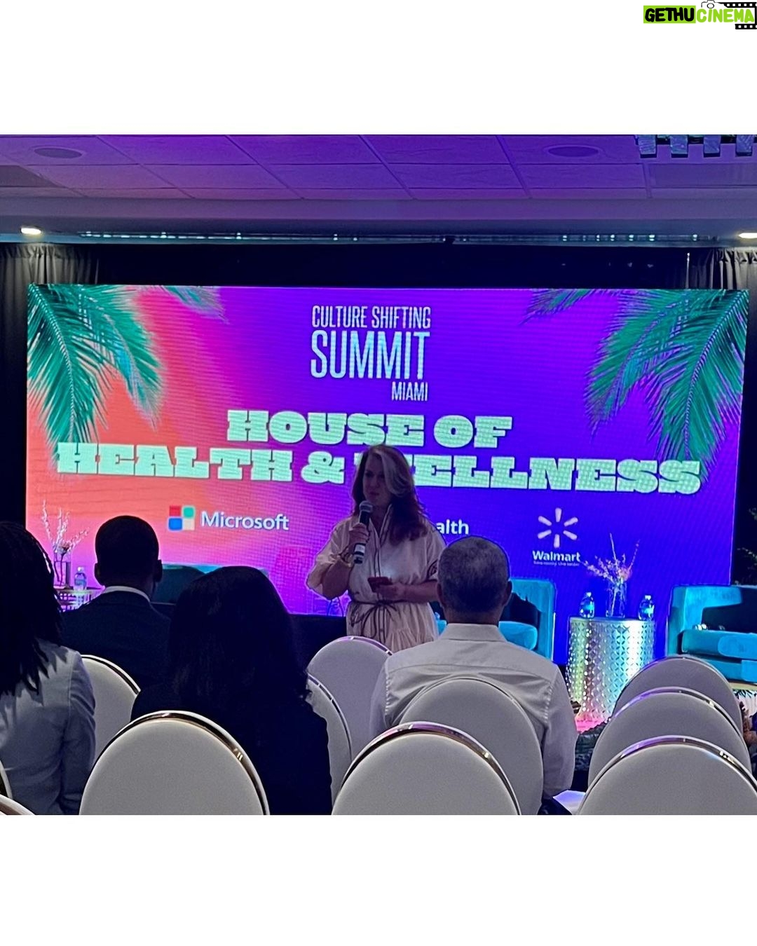 Tonya Lewis Lee Instagram - I had an amazing experience at @cultureshiftlabs #Miami I participated in a fireside chat with @CarethaColeman in the Health and Wellness House, where I spent most of my time. The innovation that Black and Brown individuals are driving for the future of all our health is truly inspiring, and the funding being allocated towards it is equally exciting. It was great connecting with the @Walmart team, who are dedicated to making a positive impact in underserved communities through various initiatives. I also got to hear from brilliant AI entrepreneurs like @techwithx, discussing the power and future of AI for good and wealth creation. A big thank you to @AndreaDiversity for inviting me to participate and to her partner at the Culture Shifting Summit, David Parker. It was an incredible experience! #makingshifthappen